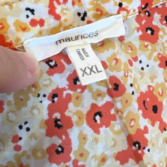 🌼 Maurices Sleeveless Floral Blouse Top XXL 🌼 - Picture 7 of 10